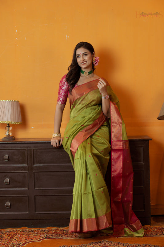 Maheshwari Silk Saree – A Blend of Tradition & Elegance