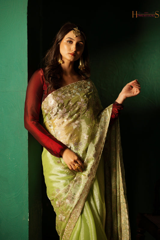 Designer Tissue Silk Saree – Sheer Elegance & Grace