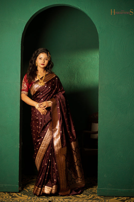 Banarasi Katan Silk Saree – A Regal Affair
