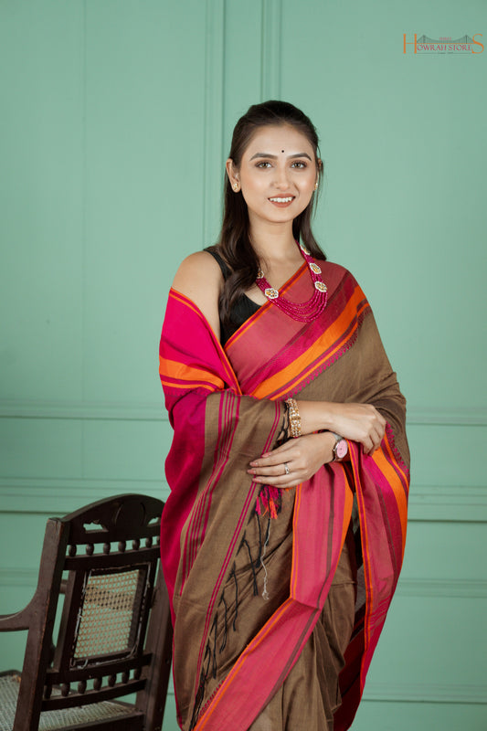 Khadi Cotton Saree – Grace in Every Thread