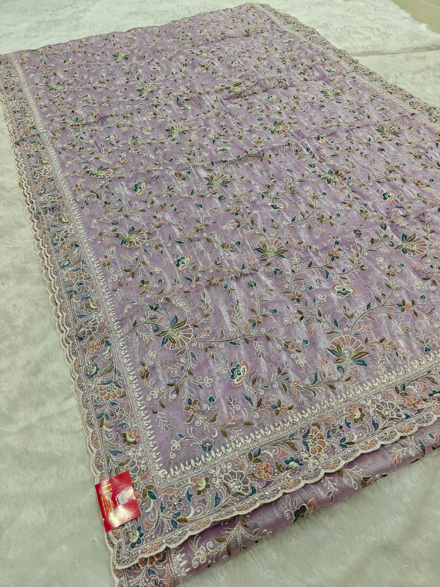 Tissue Silk Meenakari Saree – Traditional Art, Modern Elegance