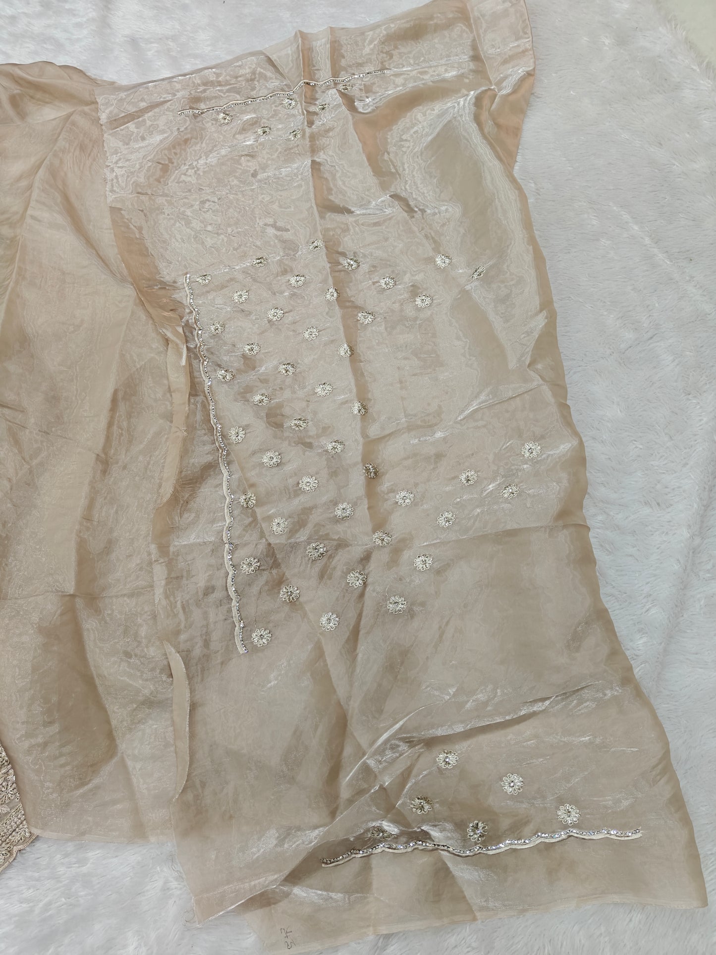 Pure Organza Embroidery Silk Saree – Light, Luxe & Elegant
