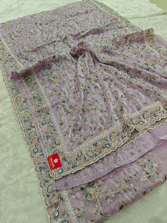 Tissue Silk Meenakari Saree – Traditional Art, Modern Elegance