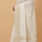Dhakai Jamdani Saree with Bomkai-Style Border in Ivory