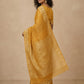 Traditional Dhakai Jamdani Saree in Golden Yellow