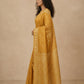 Traditional Dhakai Jamdani Saree in Golden Yellow