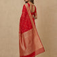 Traditional Dhakai Jamdani Saree in Red
