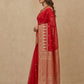 Traditional Dhakai Jamdani Saree in Red