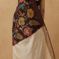 Hand Batik Chanderi Cotton Silk Saree in Dark