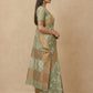 Printed Chanderi-Style Cotton Silk Saree in Sage