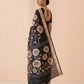 Printed Murshidabad Pure Silk Saree in Black