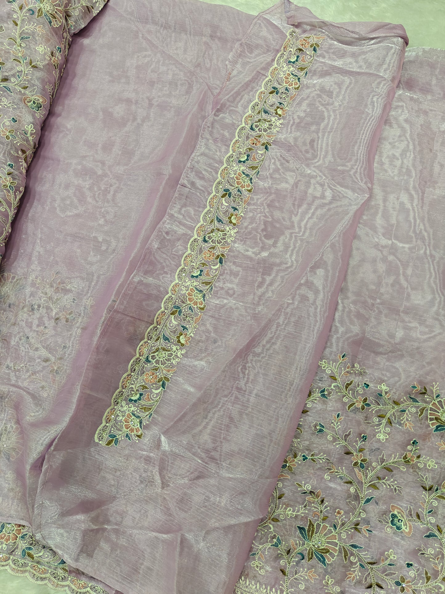 Tissue Silk Meenakari Saree – Traditional Art, Modern Elegance