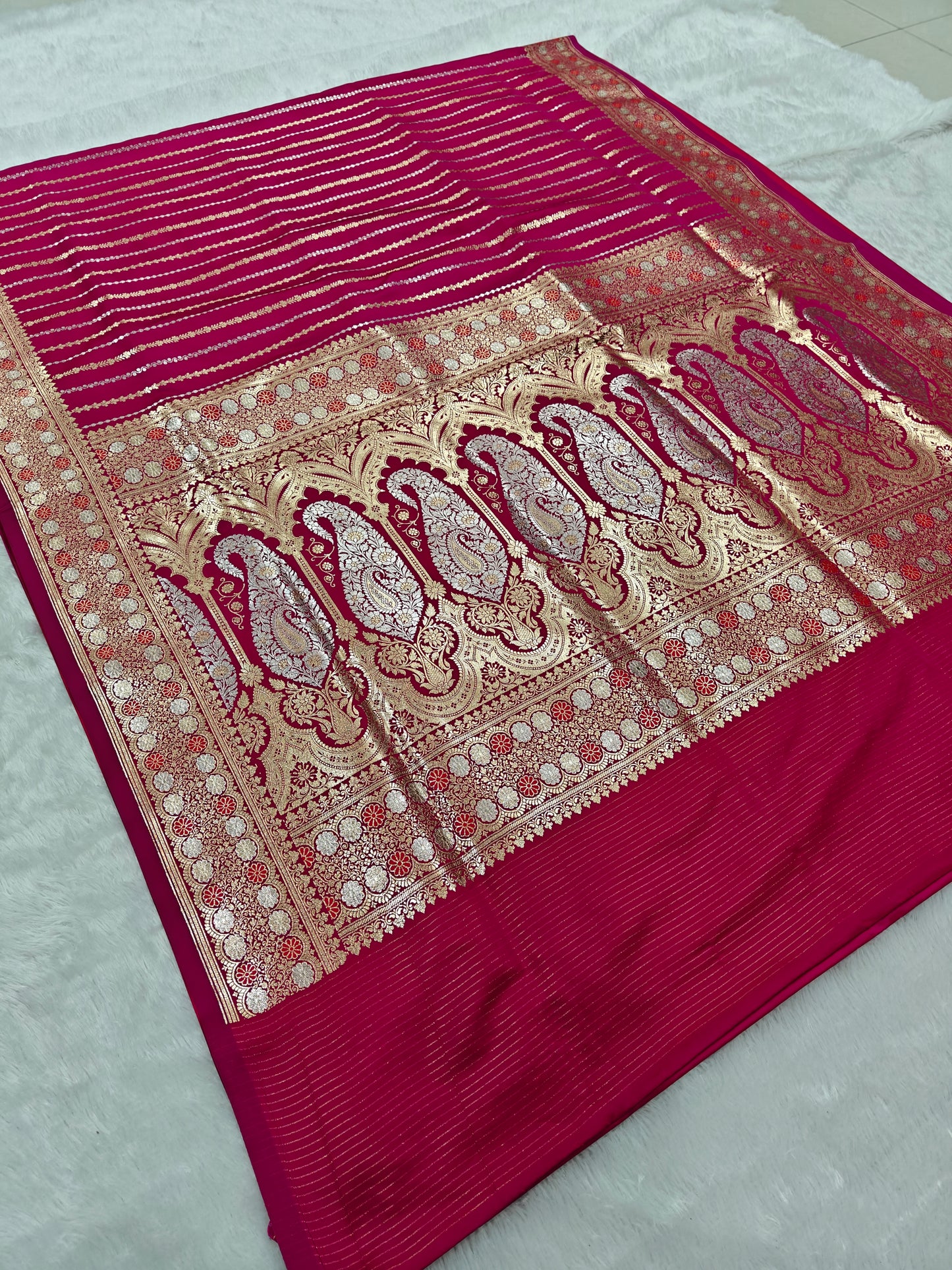 Mashru Katan Silk Saree – Rich Texture, Royal Feel