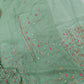 Parsi Embroidery on Organza Silk Saree