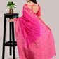 Pretty Pink Soft Mysore Silk Saree with Blouse Piece