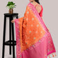 Orange Soft Mysore Silk Saree with Blouse Piece