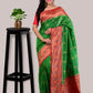 Pistachio Green Soft Manipuri Silk Saree with Blouse Piece