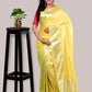 Lemon Yellow Katan Banarasi Saree with Blouse Piece