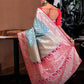 Powder Blue Banarasi Silk Saree with Blouse Piece