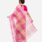 Beige Pink Bengal Tant Cotton Saree