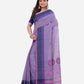 Mauve Purple Bengal Handloom Khadi Cotton Saree