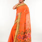 Orange Bengal Tant Cotton Saree